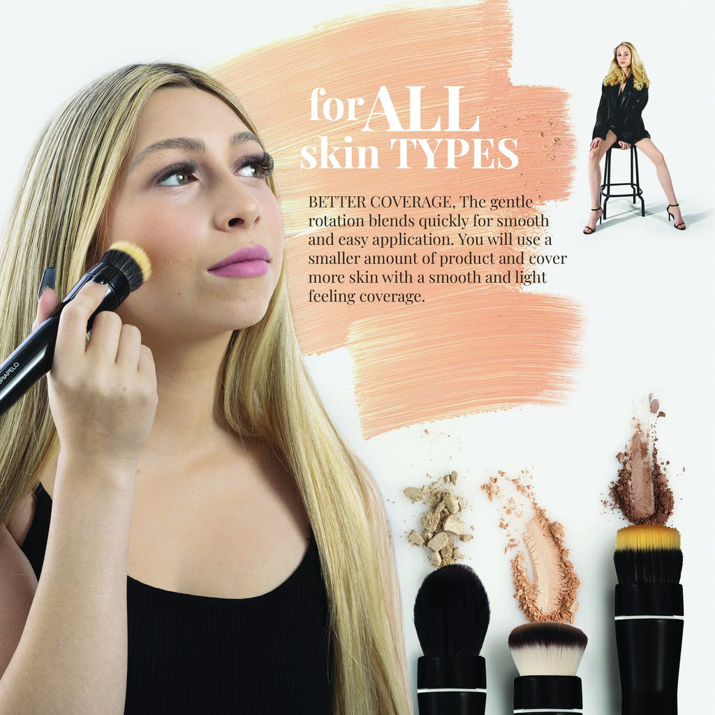 Electric Handle Makeup Brushes Popular Makeup Tools Portable Travel Cosmetic Electric Handle Makeup Brushes Blush Powder Foundation Single Makeup Brush