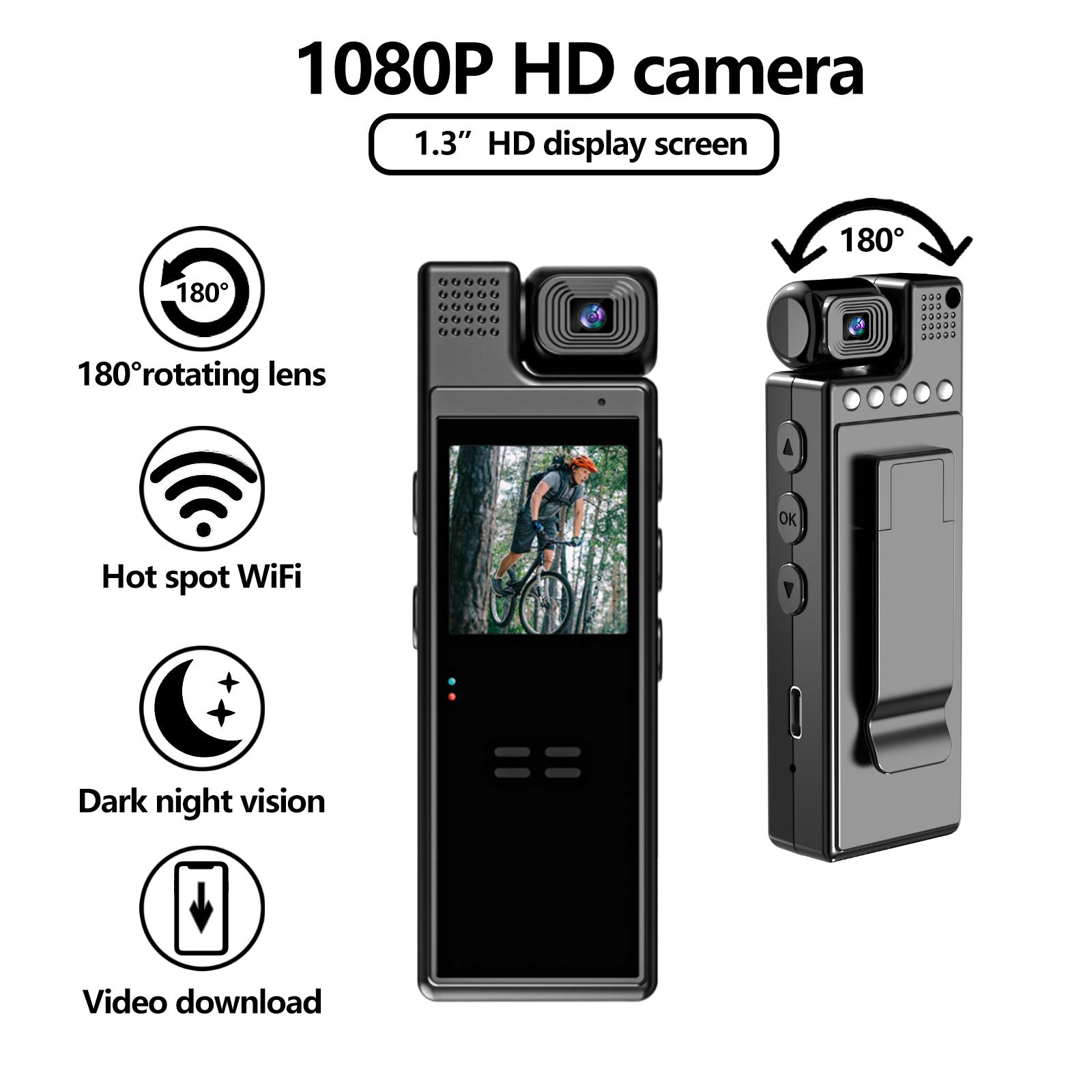 L9 HD Night Vision Camera-Conference Recorder-Press-Outdoor-Sports Camera