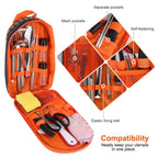 19Pcs Camping Cooking Utensil Kit Portable Picnic Cookware Outdoor Kitchen Equipment Gear Campfire Barbecue Appliances With Storage Bag