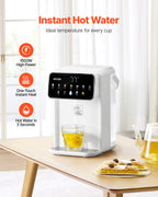 Countertop Instant Hot Water Dispenser With 7 Temps 7 Volumes 118oz Tank