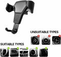 iPhone & Android Universal Car Mount Holder Stand Air Vent Cradle For Mobile Cell Phone Gravity Car Mount Air Vent Phone Holder For I Phone X XR XS Max S Amsung S10 Note9