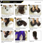 40Inch 100cm Long Women's Long Straight Black Wig Anime Costume Party Wig