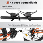 KIAPALNO Bicycle A26336-BLACK-ORANGE-JXN