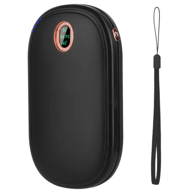 Rechargeable Portable Electronic Hand Warmer & Power Bank