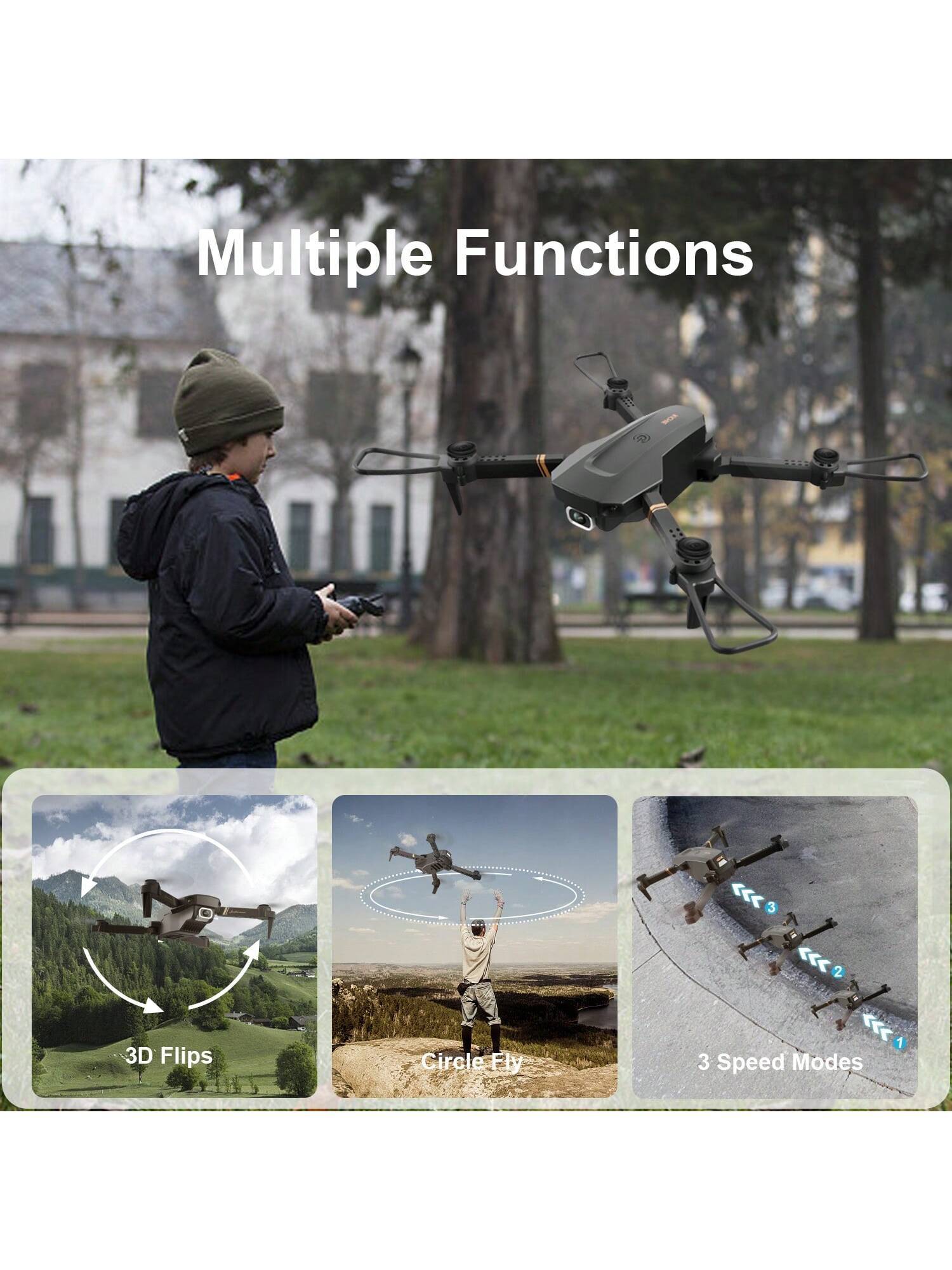 1080P HD Foldable Mini Drone With Camera 4K 4DRC V4 Drone, 3 Batteries, Drones For Adults Kids, Remote-controlled Quadcopter, Logistics Is Randomly Sent By UPS,USPS