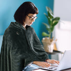 Big Saving 1Pc  59x31in USB Heated Blanket Electric Heated Blanket Heated Poncho Shawl Wrap Throw With Zipper Washable For Home Office No Power Bank Compatible With CJCD2415461