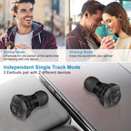 1 Pair True Wireless Earbuds CSR V4.2 In-ear Stereo Headsets IP44 Waterproof Apt-X TWS Headphones Noise Cancelling With Mic For Business Driving Walking