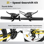 KIAPALNO Mountain Bike Bicycle A26336-BLACK-GOLDEN-JXN