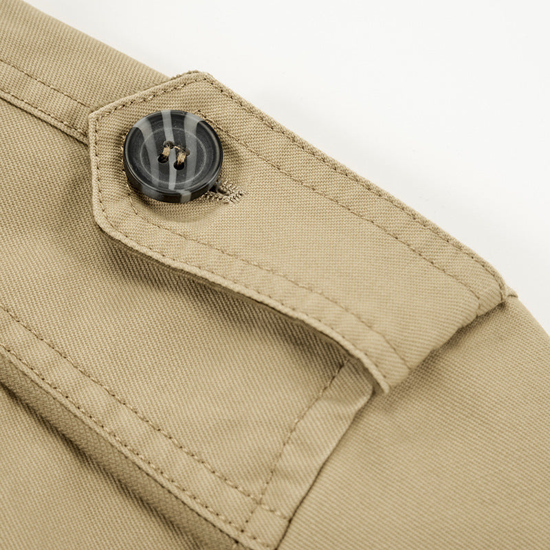 In the fall of men's casual jacket coat code male male long windbreaker thin coat collar Amazon hot