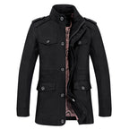 In the fall of men's casual jacket coat code male male long windbreaker thin coat collar Amazon hot