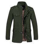 In the fall of men's casual jacket coat code male male long windbreaker thin coat collar Amazon hot