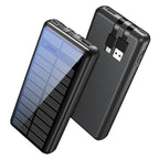 Solar Power Bank Comes With Input And Output Dual-wire