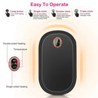 Rechargeable Portable Electronic Hand Warmer & Power Bank