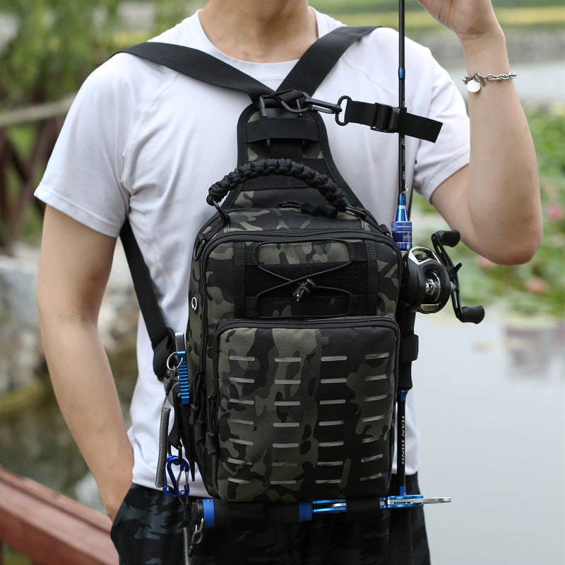 Fishing Cross-body Belt Fanny Pack Backpack Fishing Rod Bag Special Backpack Large Equipment