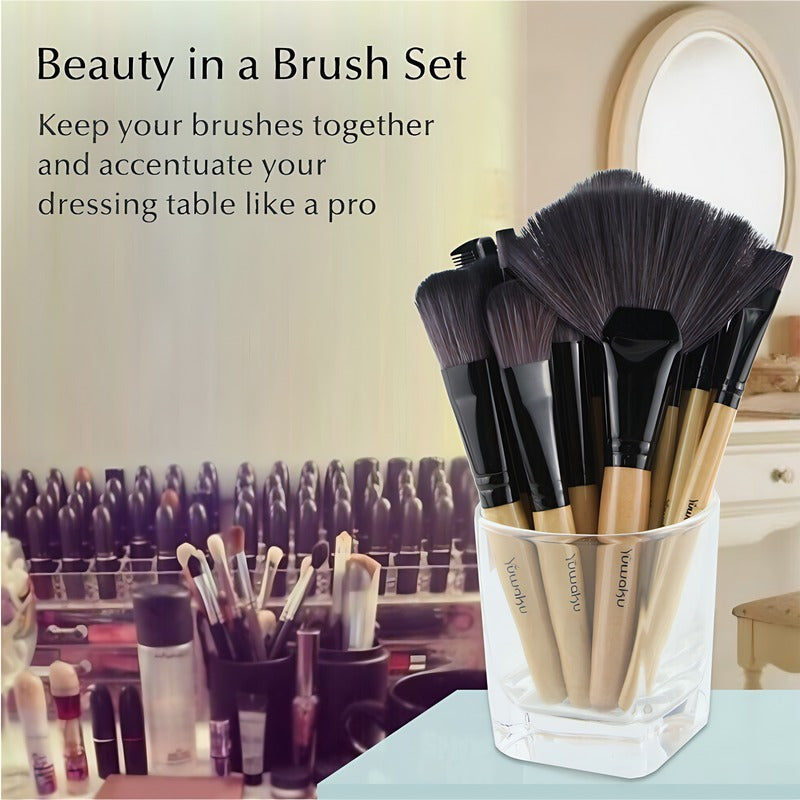 Portable 32-piece Makeup Brush Set That's Perfect For Travel, Business Trips, And Outdoor Makeup.