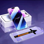 Quick Self Installation Pack of 2 For Phone 14,15 Plus, Pro, Pro Max Matte Screen Protector Glass, HD Clear, Anti Glare, Anti Fingerprint, Shatterproof Sensitive Touch