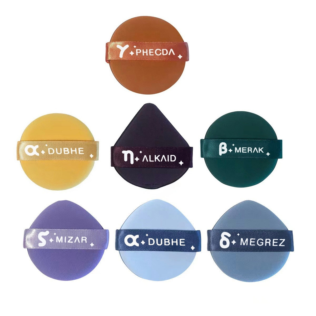 Pack of 7 Seven - Star Makeup Puff
