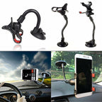 Universal Mobile Phone Double Clamp Hose Bracket With Adhesive, Not Shipped On Weekends