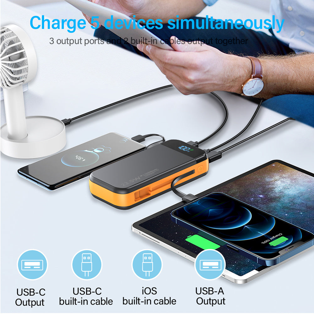 iPhone & Android Fast Charging Power Bank Comes With a 2-wire, Digital Display Super Fast Charging Power Bank