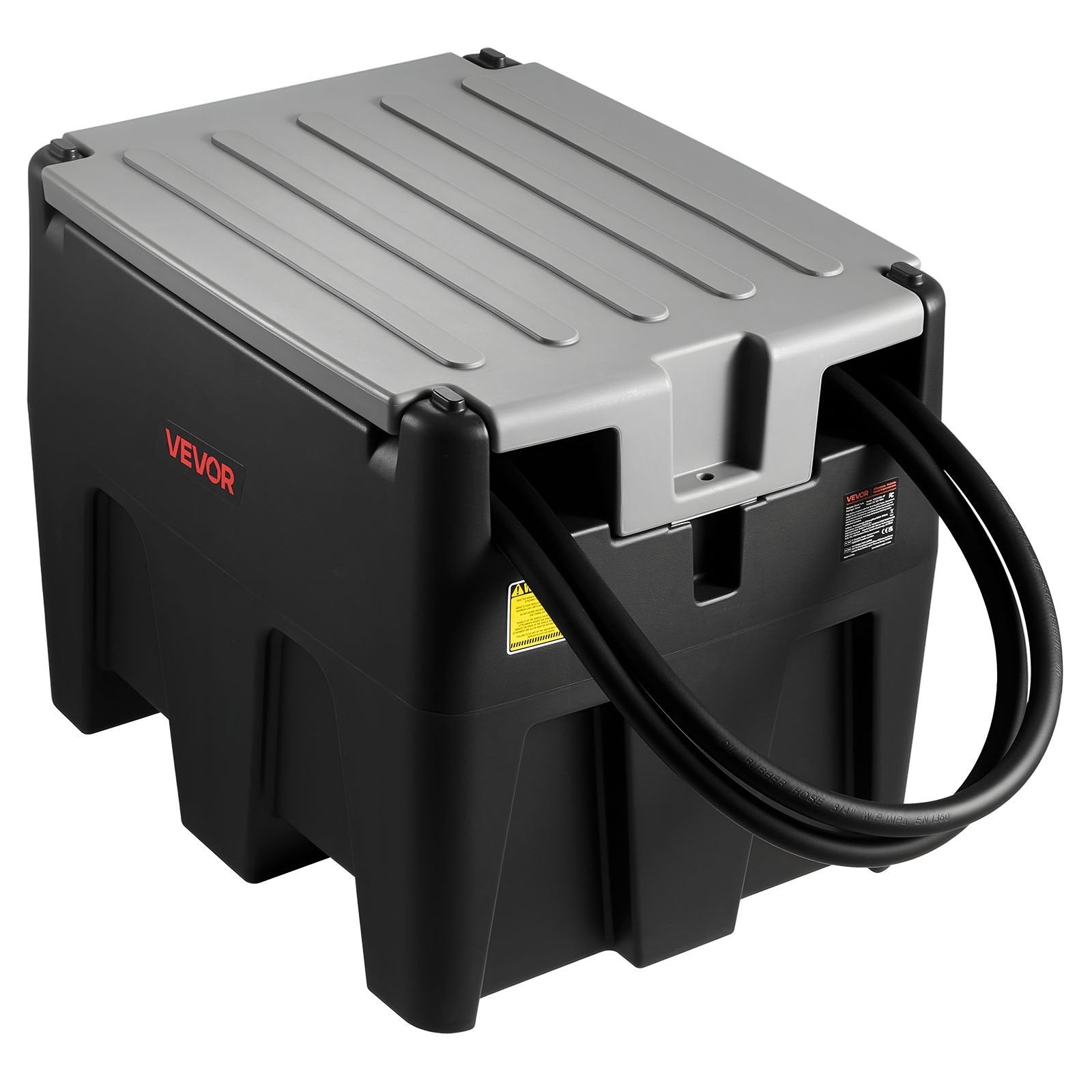 Portable Tank 58 Gal Fuel Tank With 12V Transfer 10 GPM Black