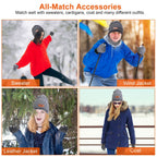 3Pcs Winter Knitted Hat Scarf Gloves Winter Warm Beanie And Touch Screen Gloves Scarf Set Knit Beanie Skull Cap Neck Warmer Mittens For Men Women