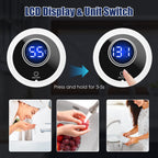 3000W Electric Tankless Water Heater Instant Mini Hot Water Heater With Digital Display For Kitchen RV Sink Bathroom