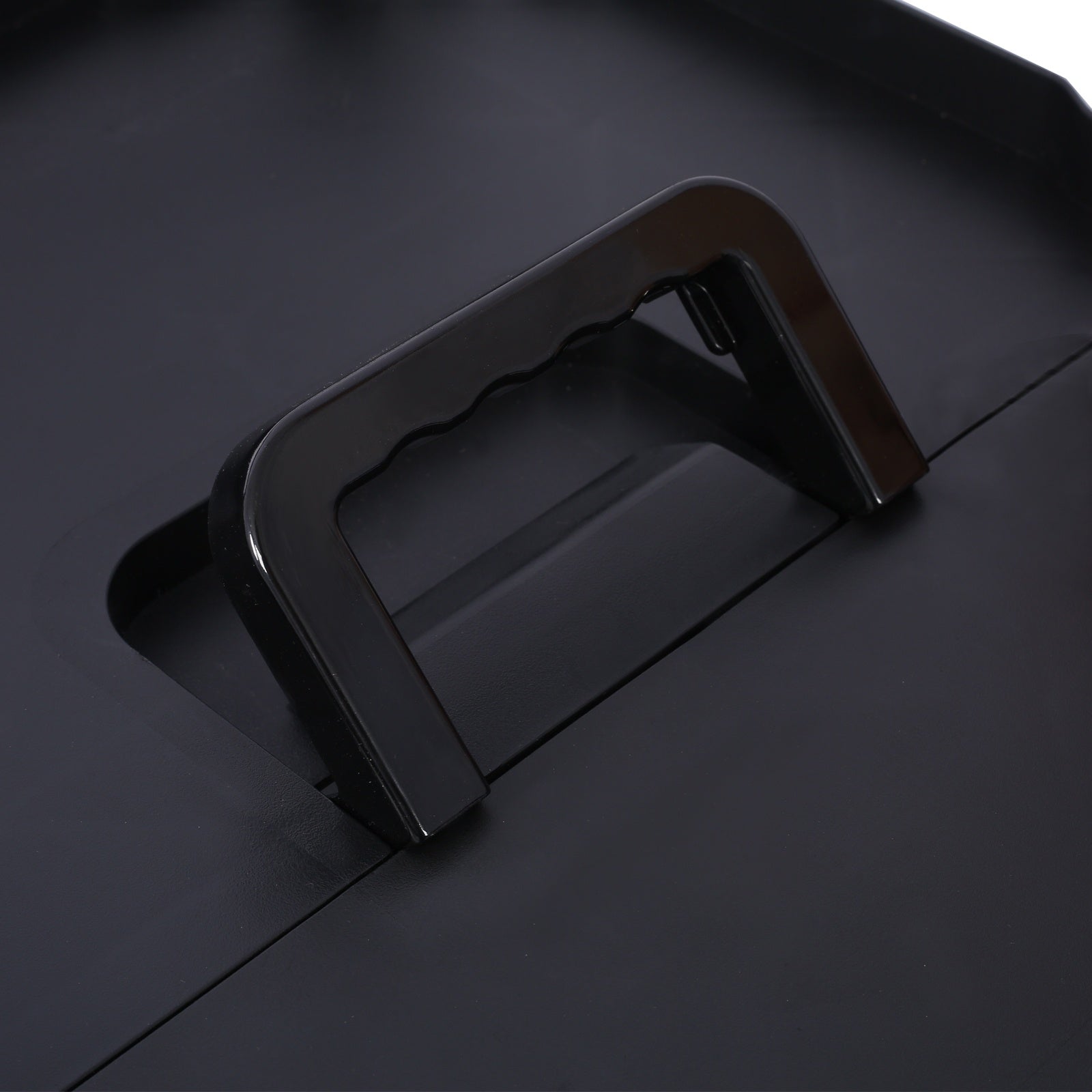 Outdoor Folding 3-Layer Folding Collapsible Service Cart, Black, 50 Lb Capacity