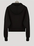 New Women's Jacket, Zipper Closure, Hooded Collar, Essential Women's Coat For Autumn And Winter
