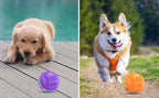 Dog Toys Ball, Automatic Rolling Toy, Lively Pet Ball For Medium, Large Dogs To Relieve Boredom, Activated Automatic Motion Dog Balls Toy With LED Flash, USB Rechargeable Orange Purple Interactive