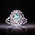 Green Topaz New Arrival Simulated Green Topaz Ring For Women, Diamond Accent Gem Jewelry