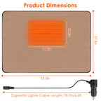 Big Saving Heated Blanket With 3 Heating Levels 1Pc 53.5x37.8in Electric Heated Throw Full Body Heated Shawl Indoor Outdoor Heated Blanket With 3 Heating Levels 2Hrs Auto Off Machine Washable Waterproof