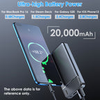 Power Bank 30000mAh & 20000mAh 1W Mah Fast Charging Power Bank With 1 USB Cable Fit For IOS Phone 15 14 13 And More