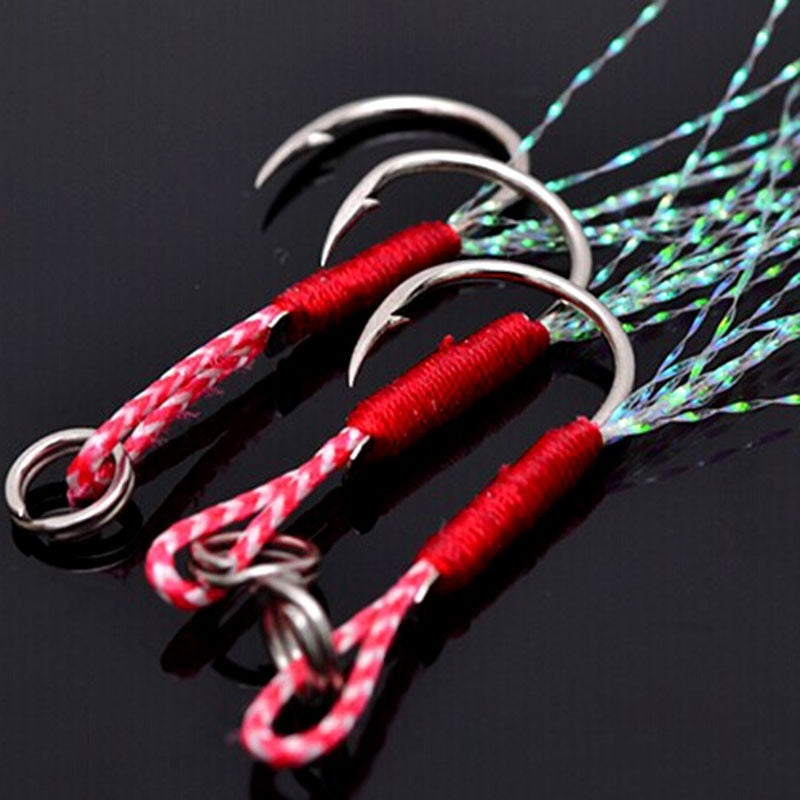 Sea Fishing Lure Binding Wire Bright Wire Boat Fishing Sea Fishing Lure Fish Lead Bait Bright Wire Iron Plate Single Hook Fishhook