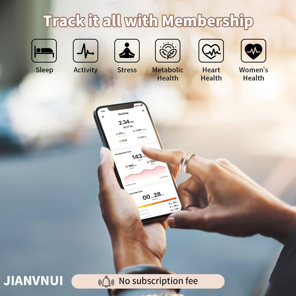 Smart Ring 2025 New Rose Gold Diamond Smart Ring