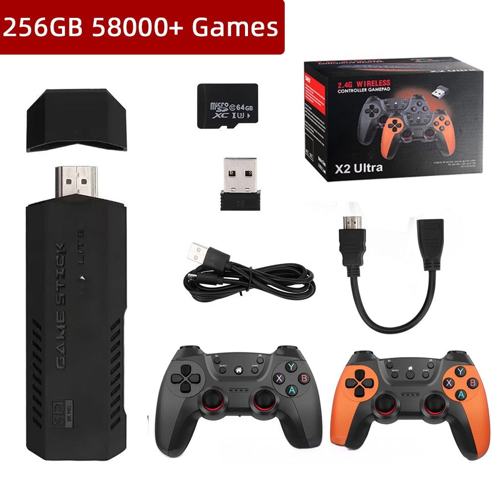 X2 Ultra Home TV Game Console HD 24g Wireless HDMI Double Player Arcade 3D