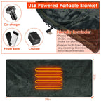 Big Saving 1Pc  59x31in USB Heated Blanket Electric Heated Blanket Heated Poncho Shawl Wrap Throw With Zipper Washable For Home Office No Power Bank Compatible With CJCD2415461