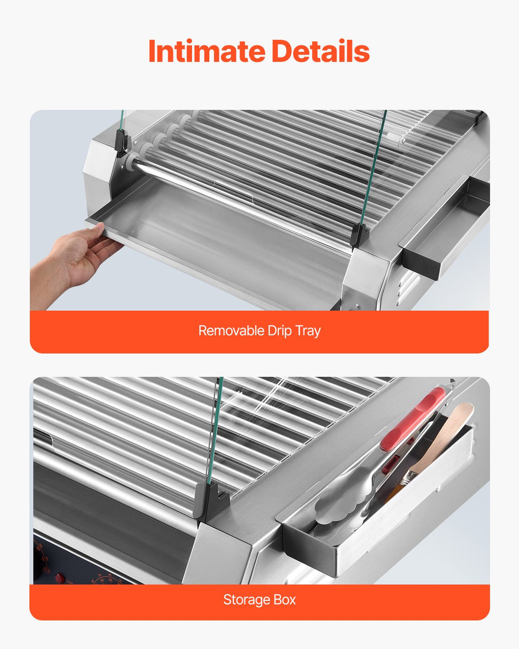 Electric 30 Hot Dog 11 Roller Commercial Grill Cooker Machine Cover 1600W