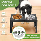 Dog Bowl Holder XiaZ Fashion Pet Products Black
