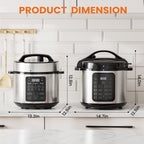 9 In 1 Electric Pressure Cooker, Warmer & Sterilizer, Saute, Slow Cooker, Rice Cooker, Multi-Functional Smart Pot