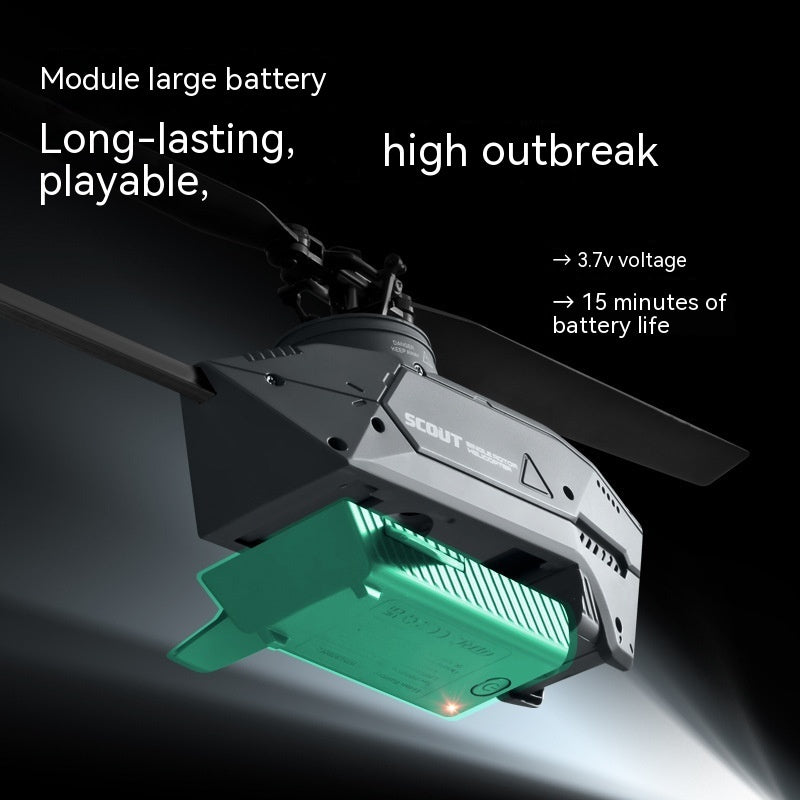 Helicopter Drone Four-Channel Single Paddle For Aerial Photography Toy