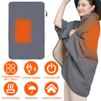 Big Saving Heated Blanket With 3 Heating Levels 1Pc 53.5x37.8in Electric Heated Throw Full Body Heated Shawl Indoor Outdoor Heated Blanket With 3 Heating Levels 2Hrs Auto Off Machine Washable Waterproof