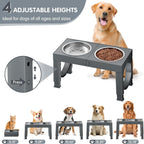 Dog Bowl Holder XiaZ Fashion Pet Products Black