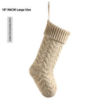 Christmas Decoration Layout Supplies Decorative Decorations Knitted Pendant Gift Bag Twist Large