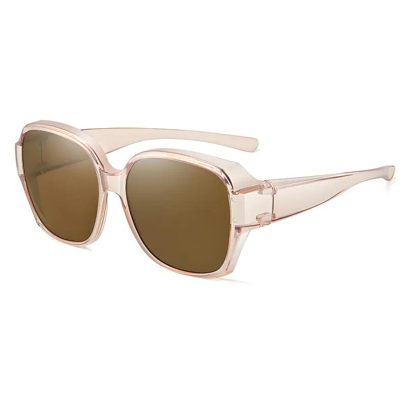 Big Savings Unisex Dual-Use Clip-On Fashion Glasses - Crystals, Stylish Rectangular Design, Unisex, Driving Accessories, Eyewear Accessories