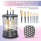 Electric Makeup Brush Cleaner - 9000 RPM Makeup Brush Cleaning Machine, Waterproof Automatic Makeup Brush Cleaner For Makeup Sponges And Brushes