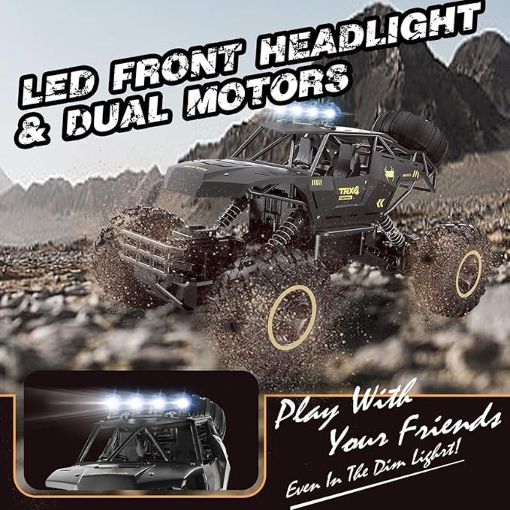 NEW 4DRC Truck Rock Climbing Car  Rock Crawler Rechargeable Off Road Truck 4WD , Metal Shell LED Headlights RC Remote Control Off Road Car Truck, Logistics Is Randomly Sent By UPS,USP.