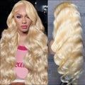 Blonde Sale Hot Sale Blonde 30 Inch 5 HD 13x4 Body Wave Lace Wig Raw Black Female Human Hair