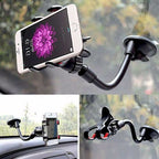 Universal Mobile Phone Double Clamp Hose Bracket With Adhesive, Not Shipped On Weekends