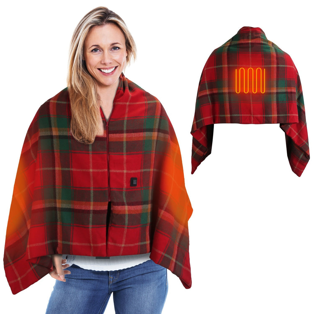 Big Savings 1Pc 79x24In USB Heated Shawl With Teasel Wearable Heating Blanket Electric Throw Wrap Indoor Outdoor With Zipper 3 Heating Levels Machine Washable For Outdoor Home Office
