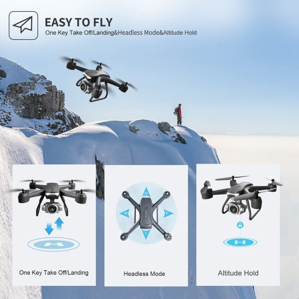 Drone 6K HD Dual Camera 4DRC V14 Professional-Wifi FPV Portable RC Quadcopter 2 BATTERY, Drones Suitable For Adults & Beginners. Logistics Is Randomly Sent By UPS, USPS